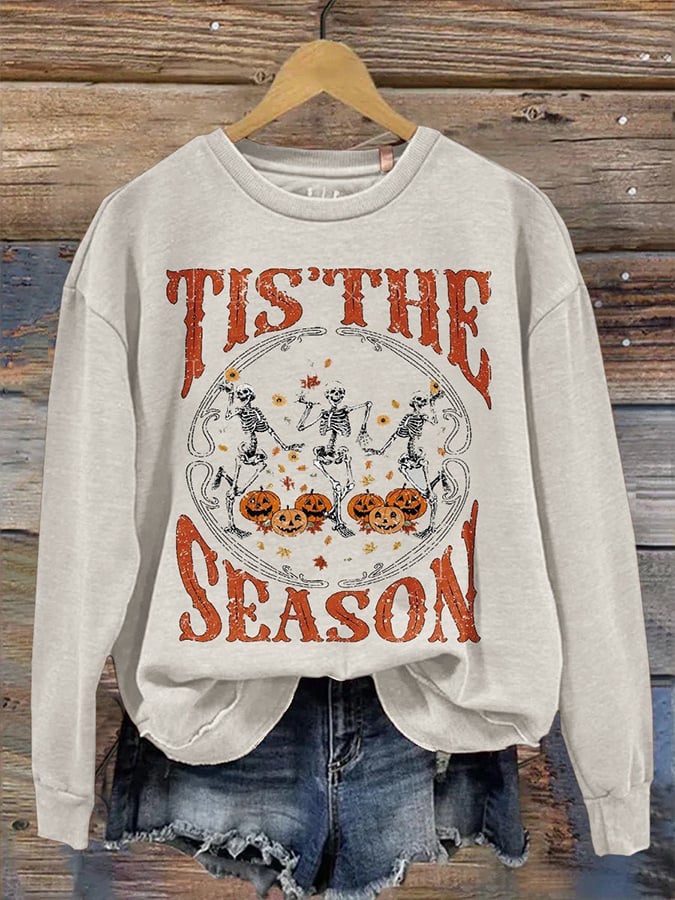Women's Fall Halloween Printed Sweatshirt