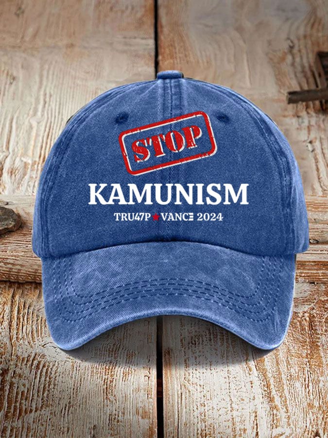 Stop Kamunism Print Hat