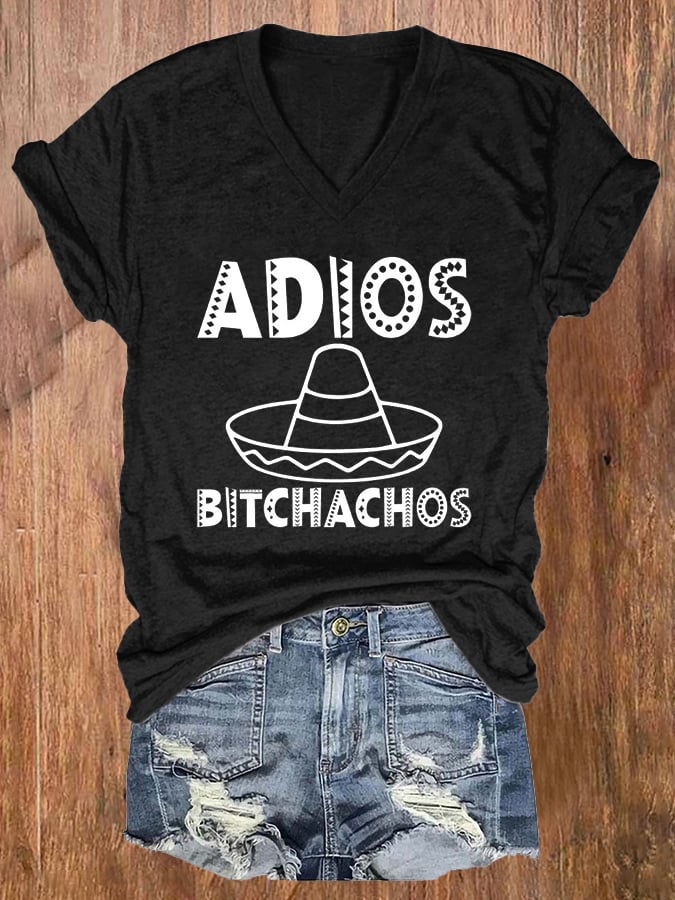 Women's Adios Bitchachos Print T-Shirt