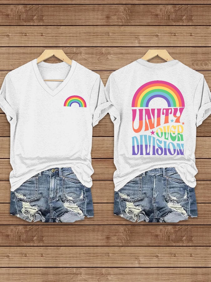 Women's Unity Over Division Print T-shirt