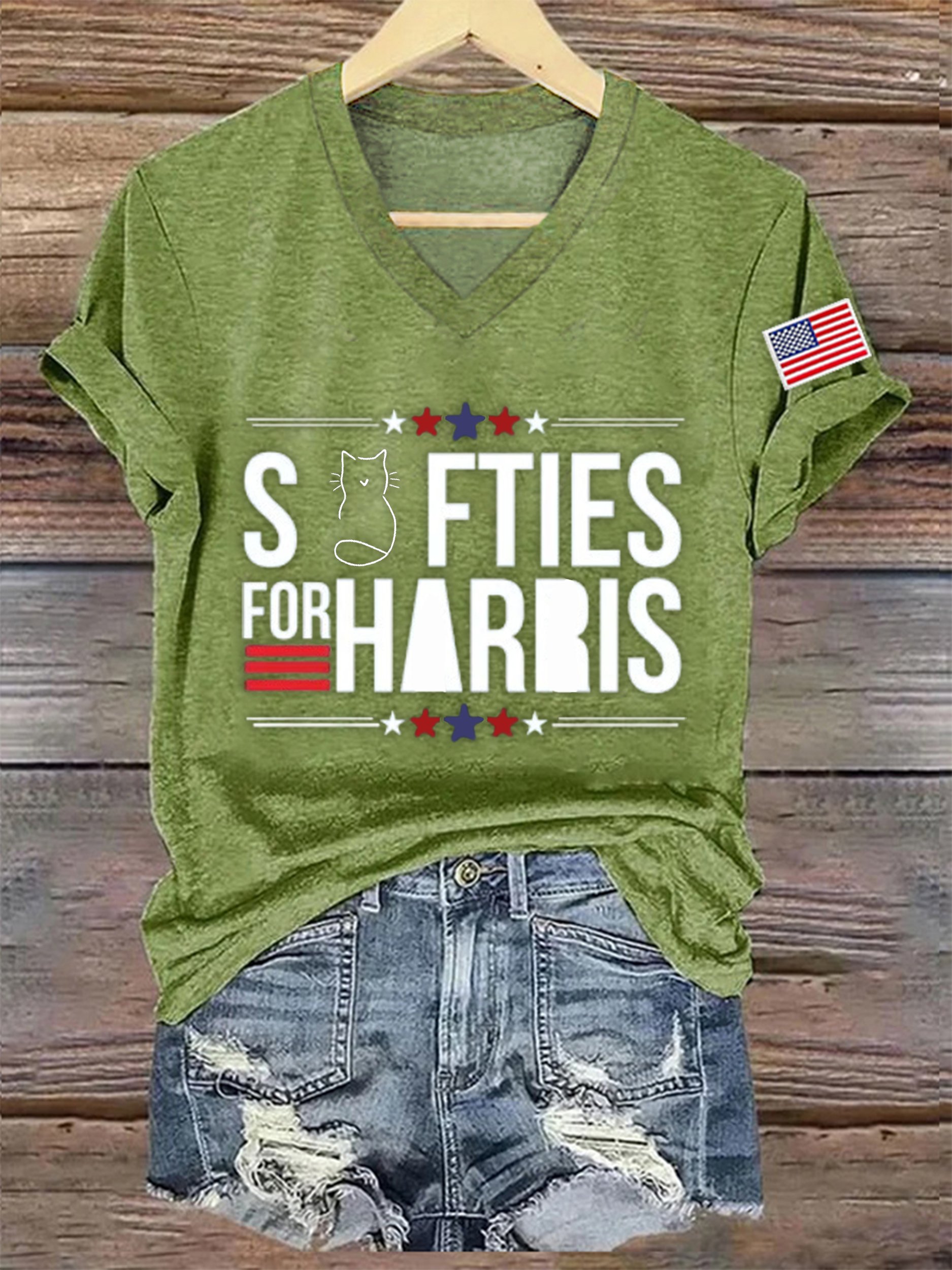 Women's La 2024 Swifties Printed Short-Sleeved T-Shirt