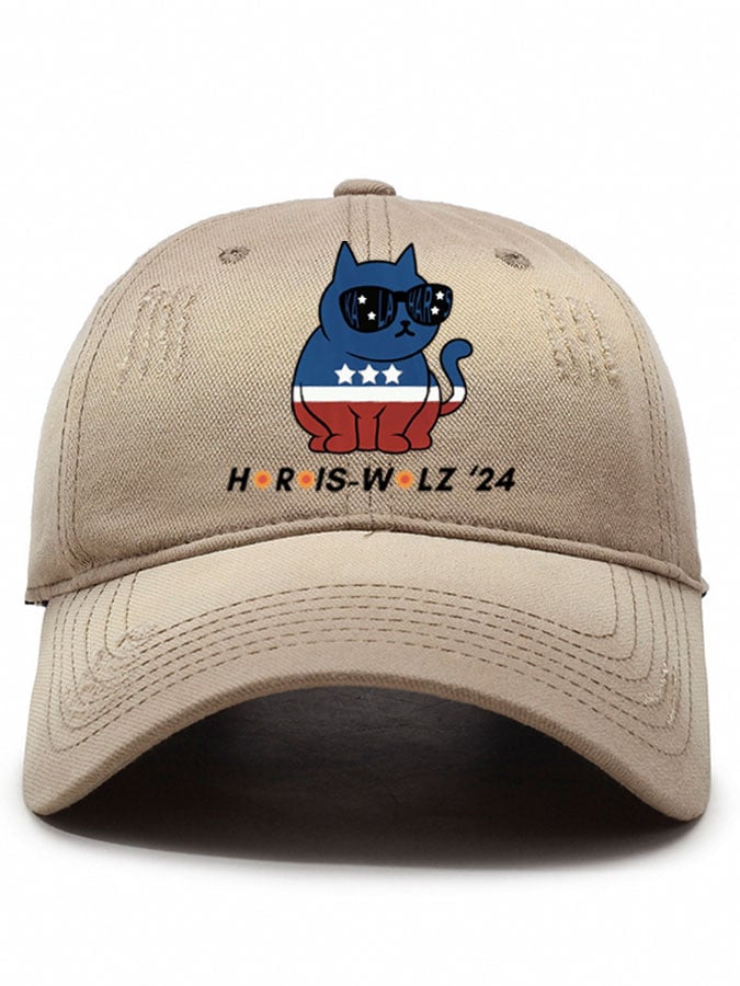 Unisex La Cat Print Baseball Cap