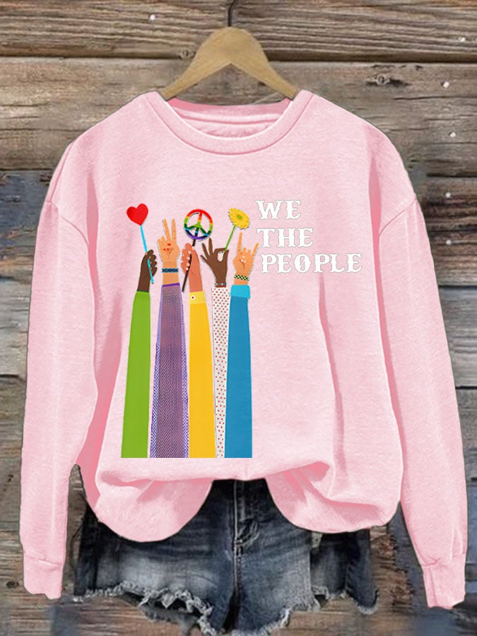 Women'S We The People Peace Printed Sweatshirt