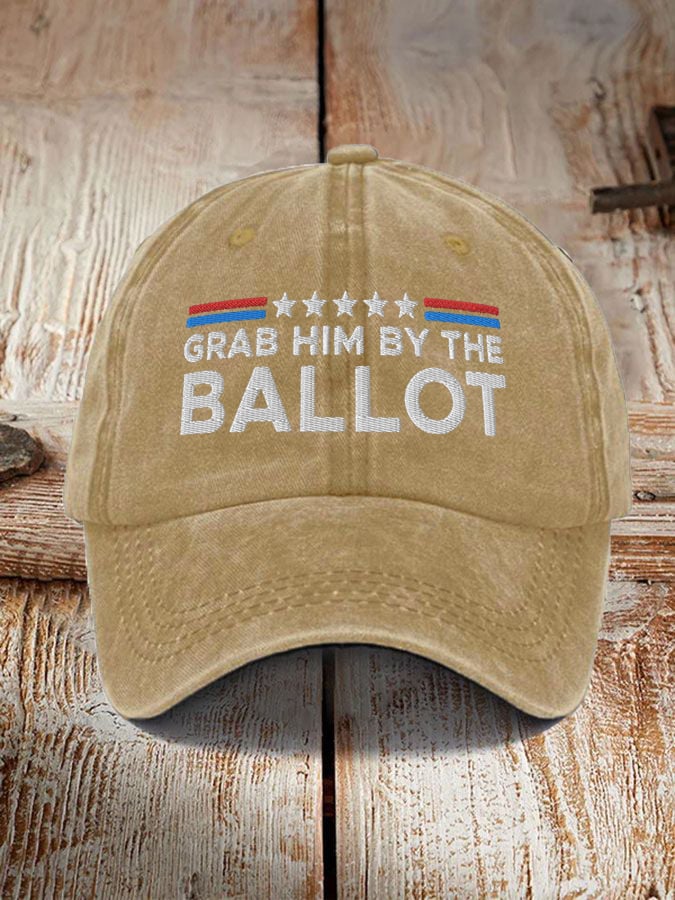 Grab Him By The Ballot Printed Casual Unisex Hat