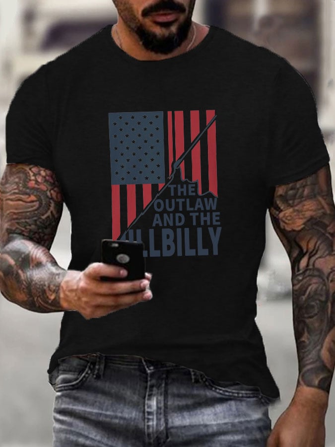 Men's "The Outlaw and The Hillbilly" Print T-Shirt