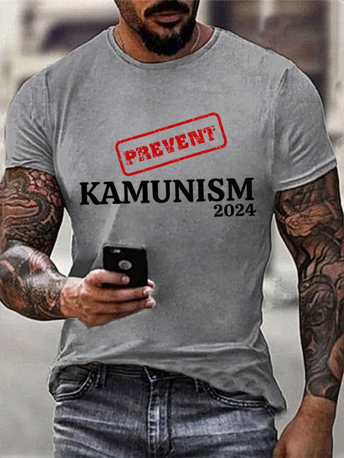 Men's Prevent Kamunism Print T-shirt