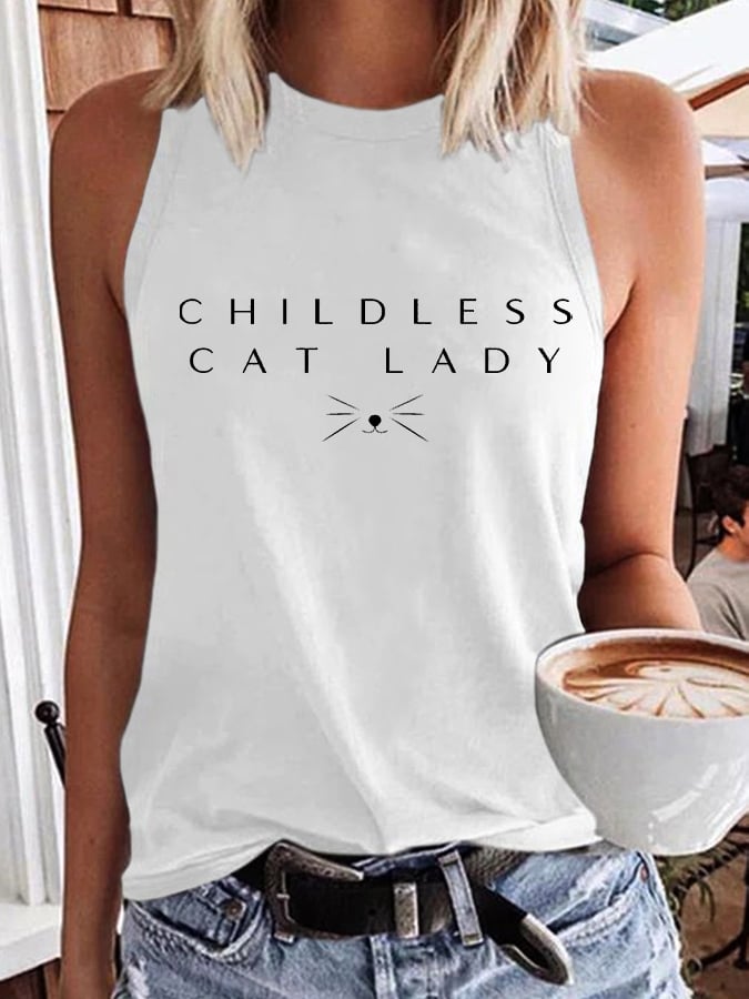 Women's Childless Cat Lady Casual Vest