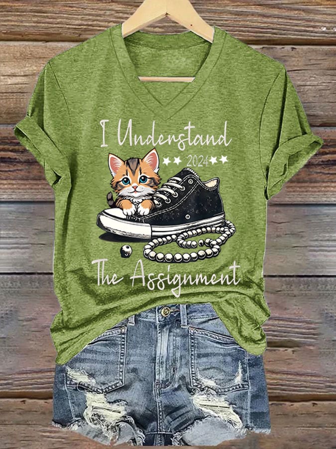 Women's I Understand The Assignment Print T-shirt