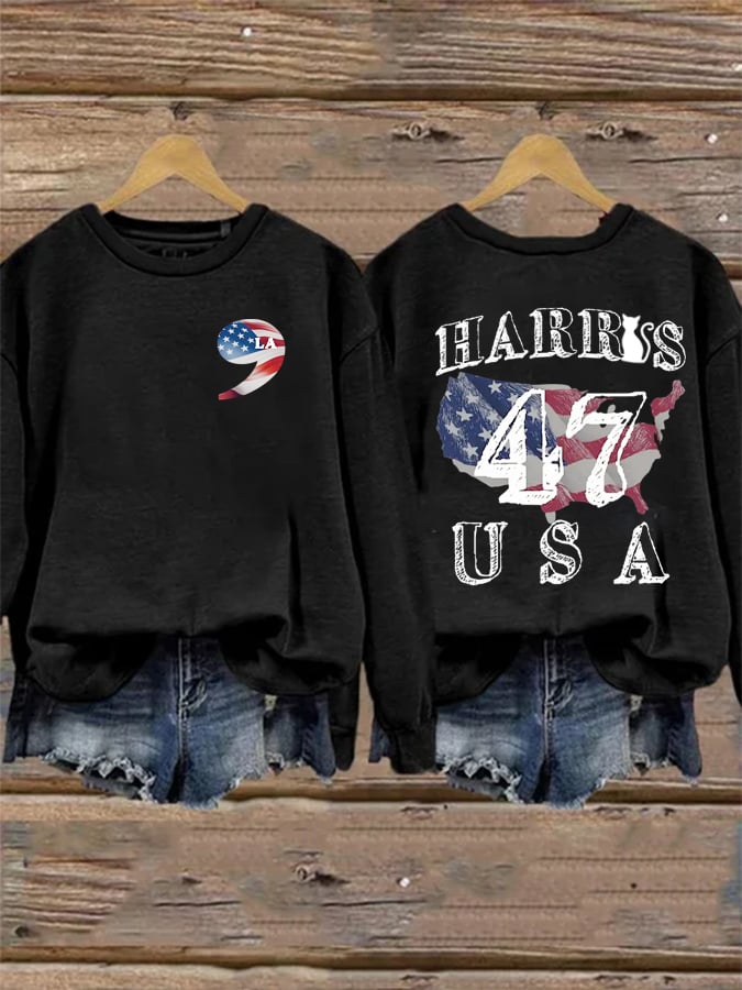 Women's 2024  USA  Print Sweatshirt