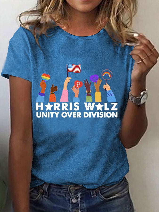 Women's Unity Over Division Printed T-Shirt