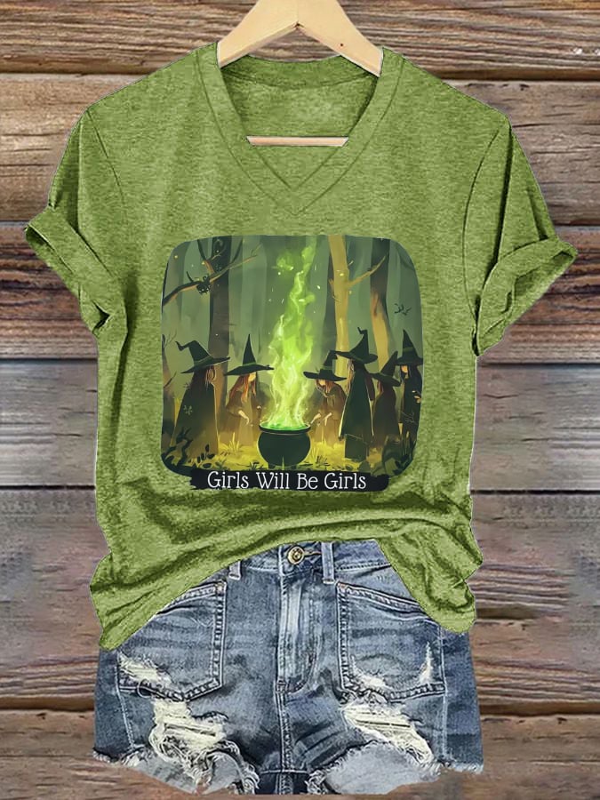 Women's Girls Will Be Girls Printed Casual T-shirt