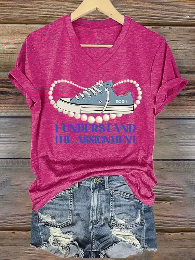 Women's I Understood The Assignment Print T-shirt