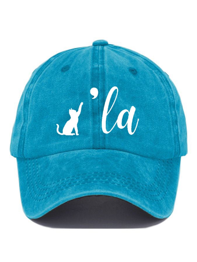 Childless Cat Lady La print hat