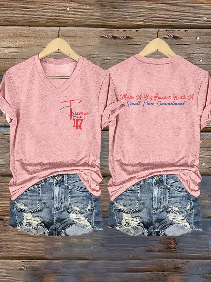 Women'S Make A Big Impact With A Small Time Commitment. Force 47 Print T-Shirt
