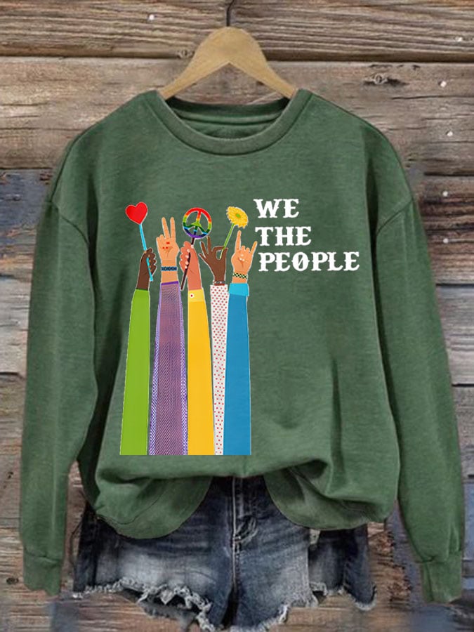 Women'S We The People Peace Printed Sweatshirt