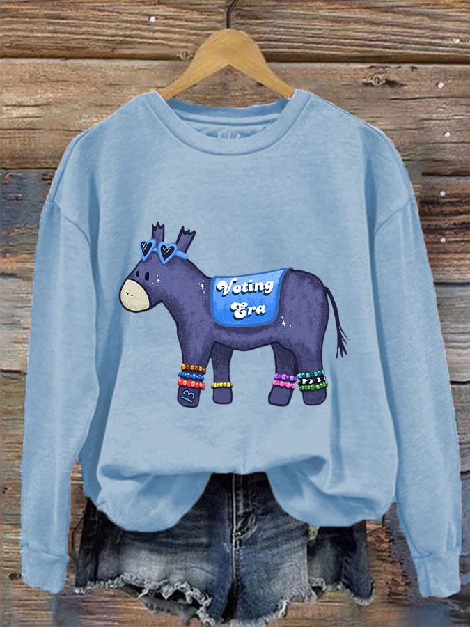 Women's In my voting era Donkey sweatshirt