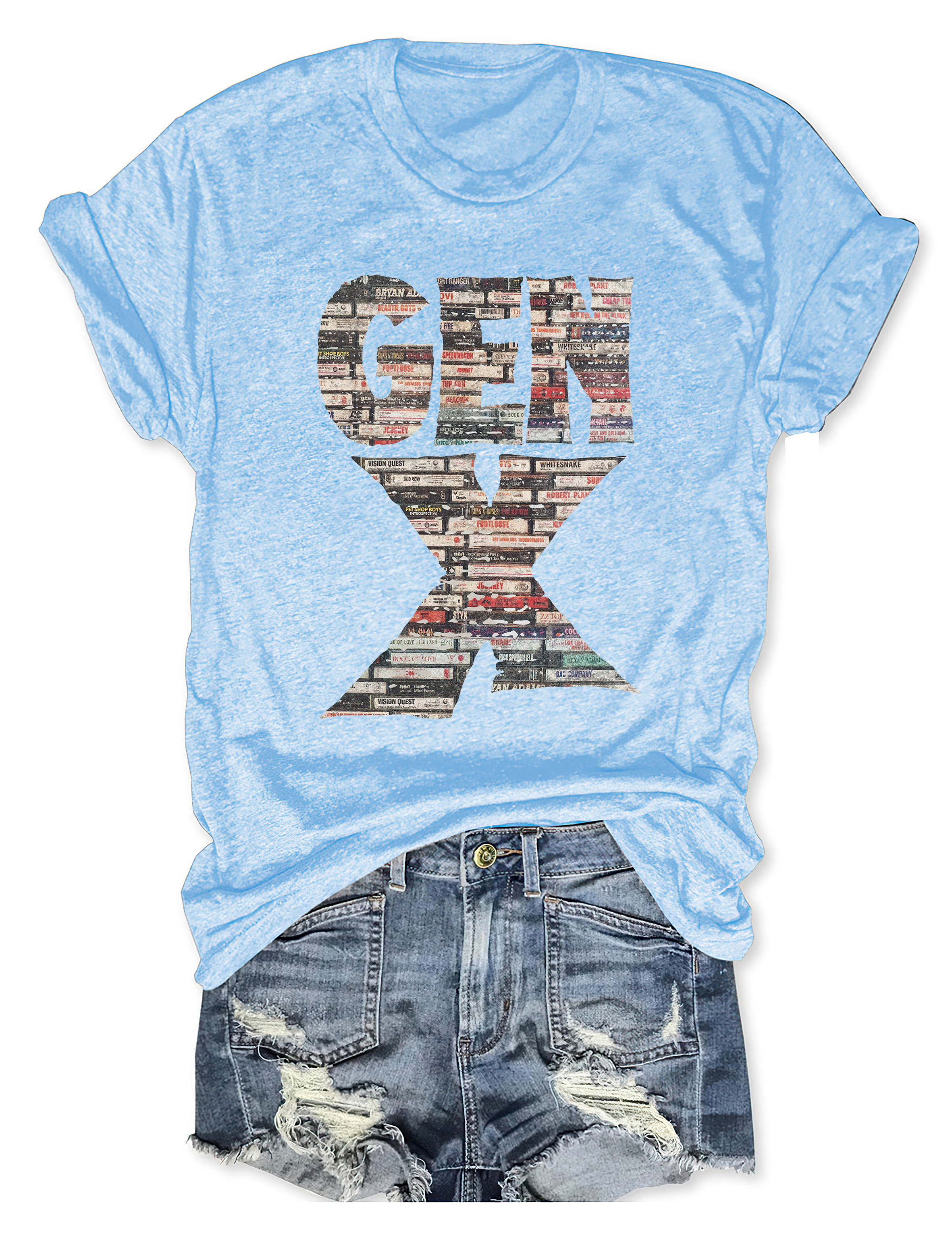 Gen X 80’s Rock Cassettes T-Shirt