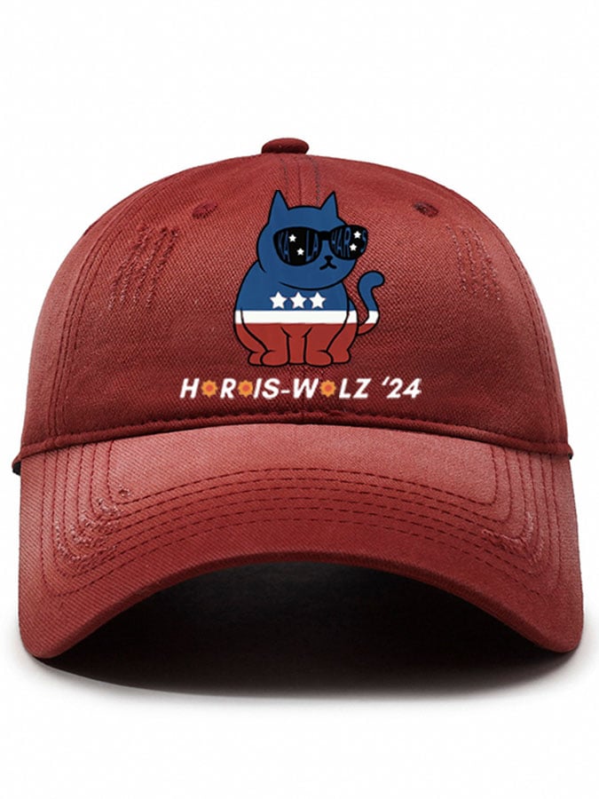 Unisex La Cat Print Baseball Cap