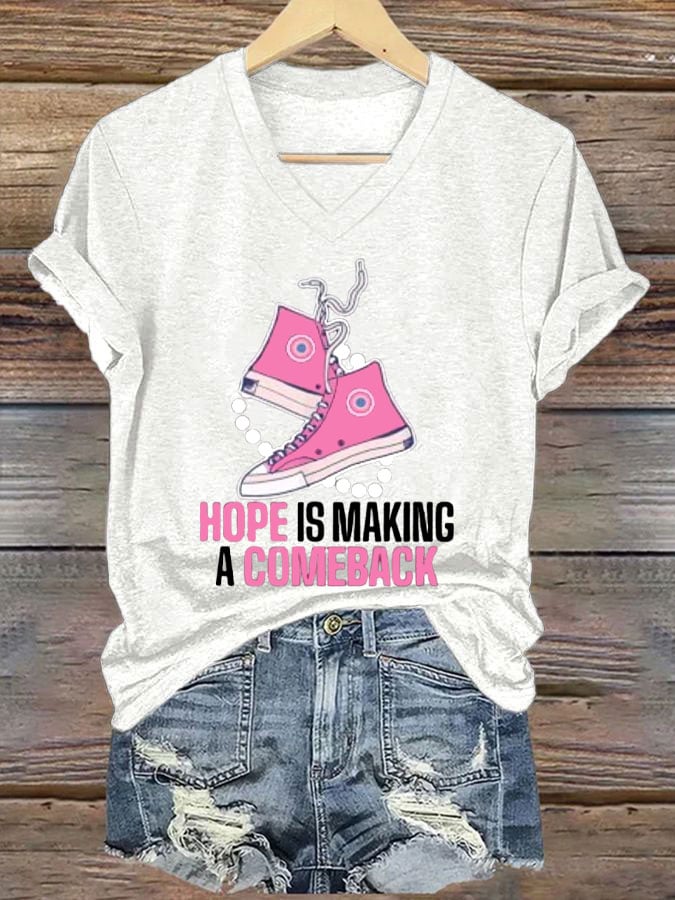 Women's Hope Is Making A Comeback Print Casual T-Shirt
