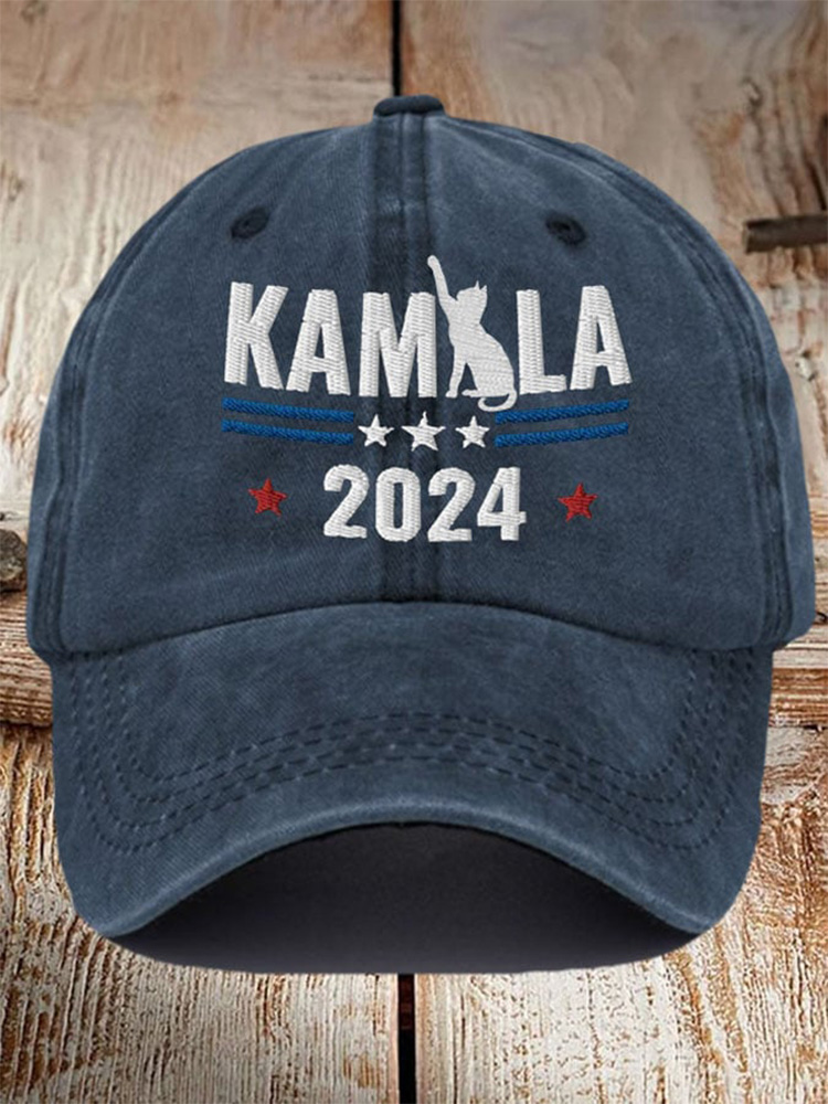 Cat Comma La 2024  Print Baseball Cap