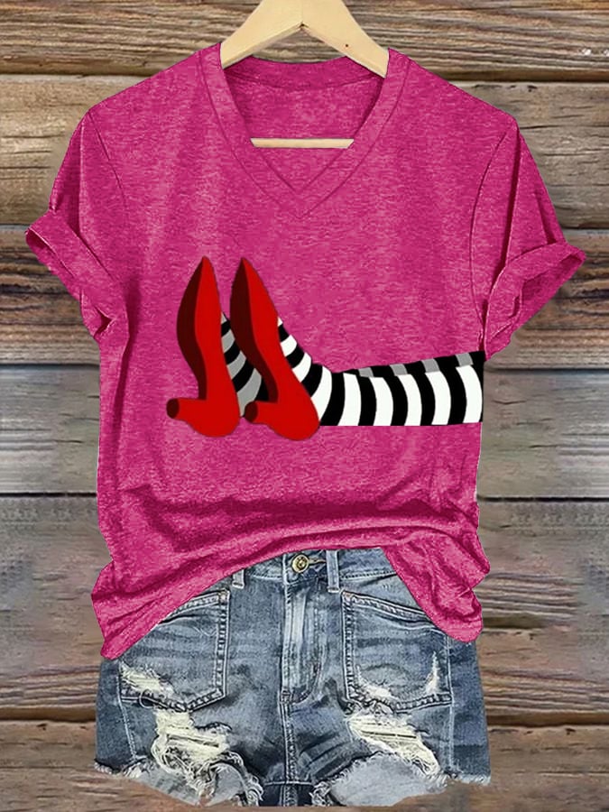 Women's Halloween Printed Casual T-Shirts