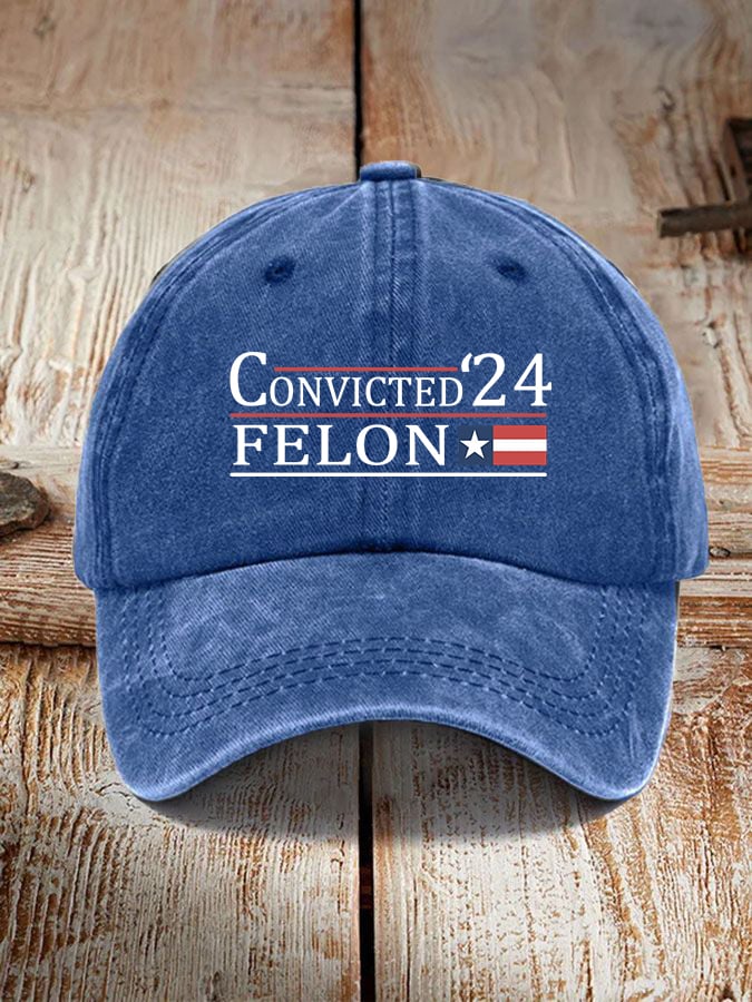 Convicted Felon Print Unisex Cap