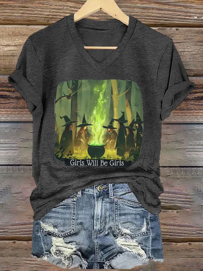 Women's Girls Will Be Girls Printed Casual T-shirt