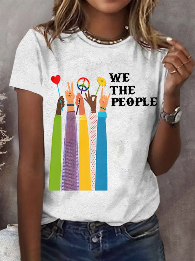 Women'S We The People Peace Printed T-Shirt