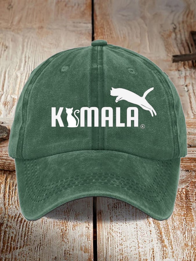 Unisex scab printed washed distressed hat