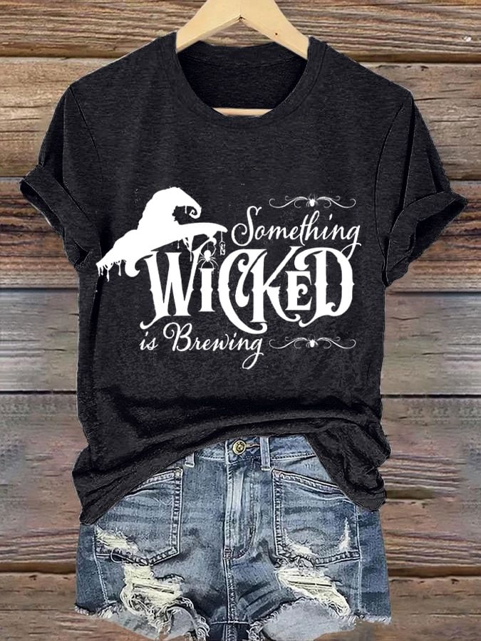 Women's Halloween Print Casual T-Shirt