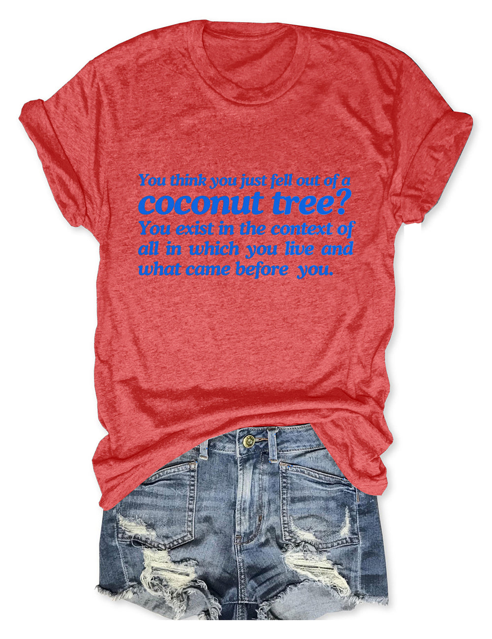 Coconut Tree Red Tee