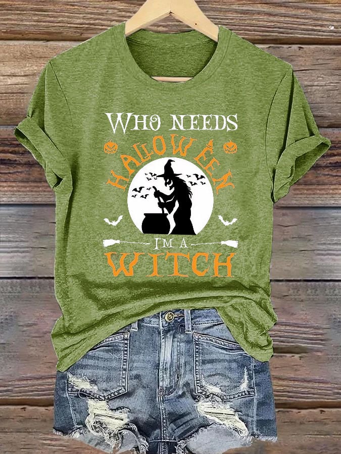 Women's Halloween Printed Casual T-Shirt