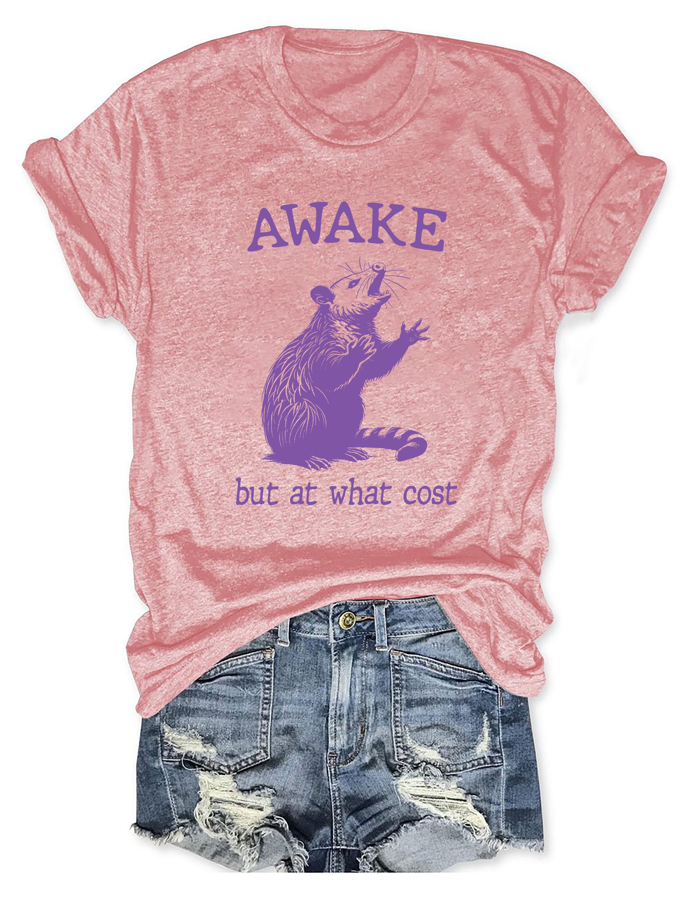 Awake But At What Cost Possum T-Shirt