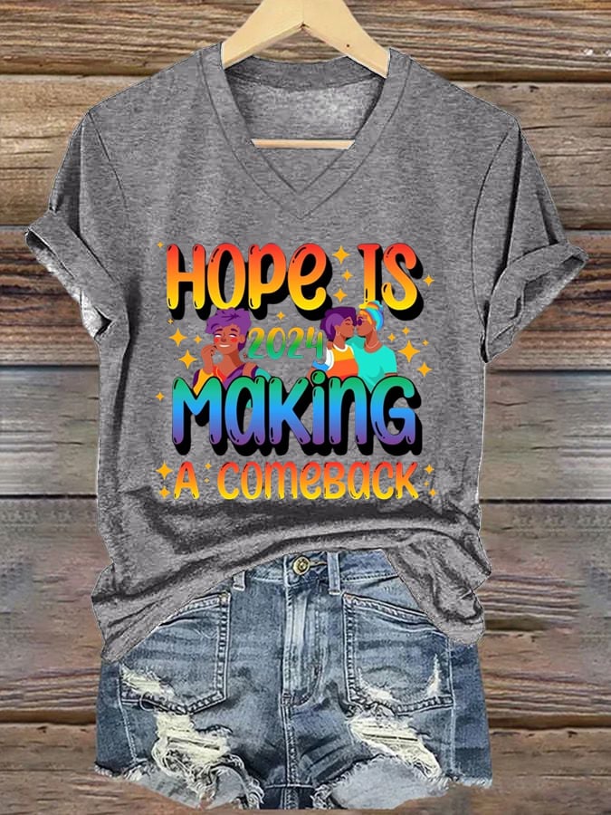 Women's Hope Is Making A Comeback  T-shirt