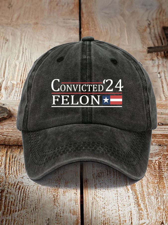 Convicted Felon Print Unisex Cap