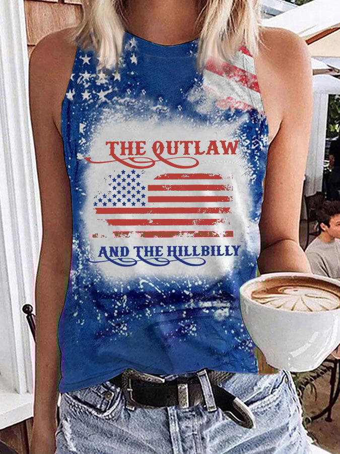 Women's The Outlaw and The Hillbilly Print Sleeveless T-Shirt