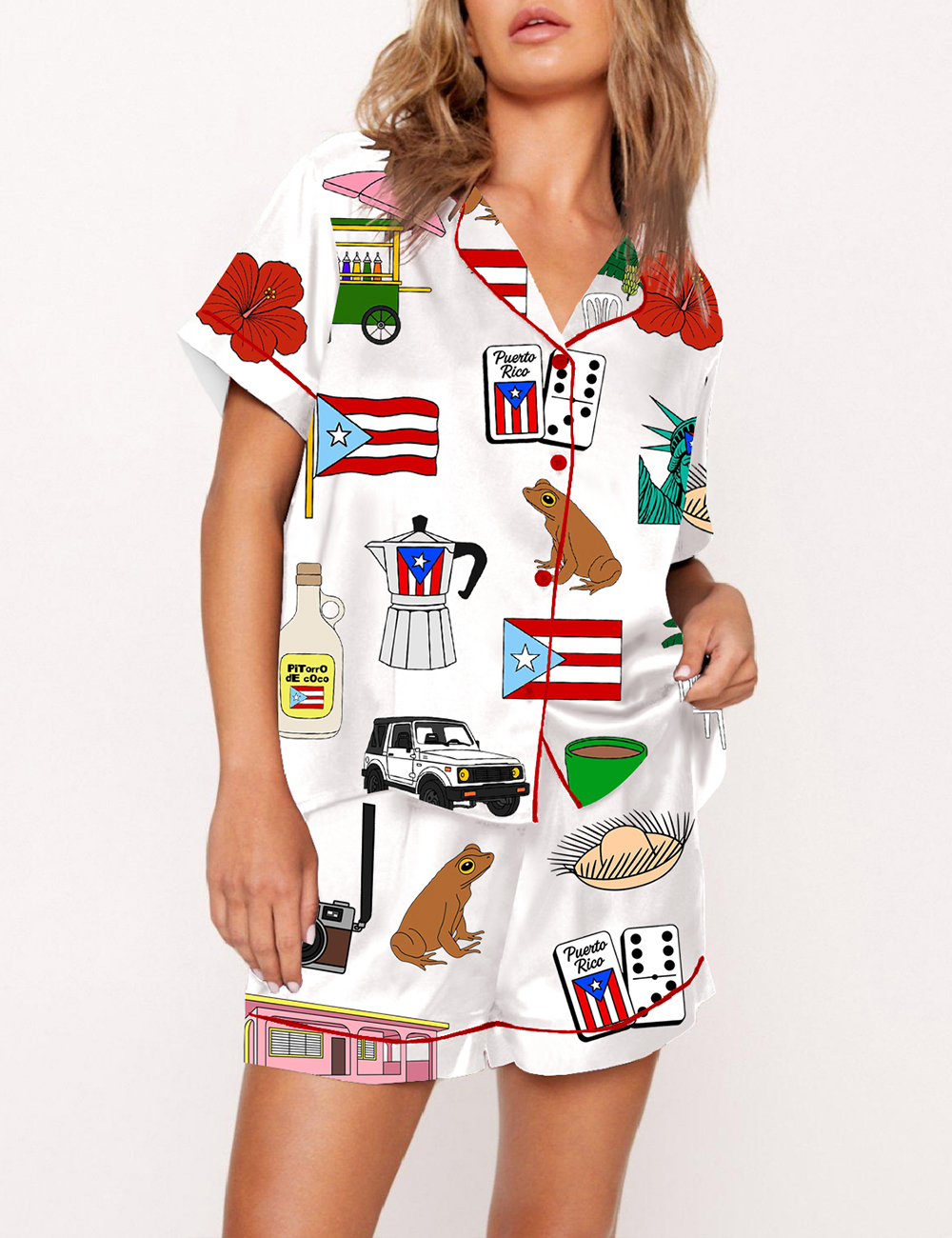 Women’s DTMF Puerto Rico Debi Tirar Fotos Pajama Set