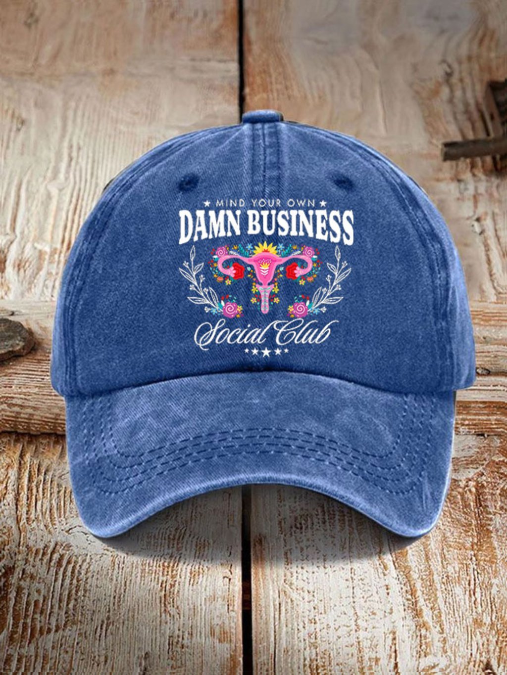 Unisex Mind Your Own Damn Business Social Club Feminist Printed Hat