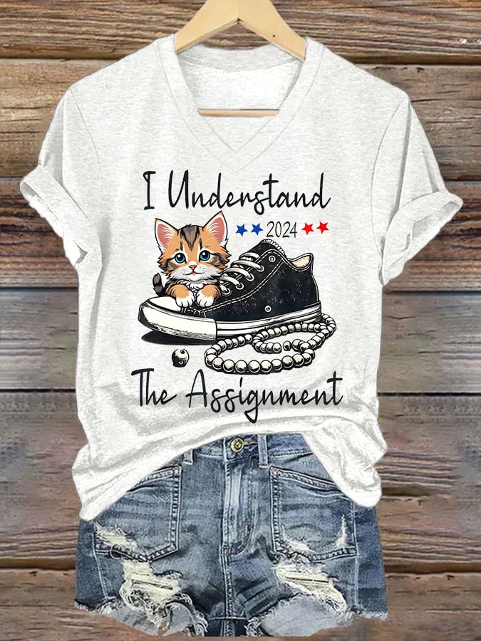 Women's I Understand The Assignment Print T-shirt