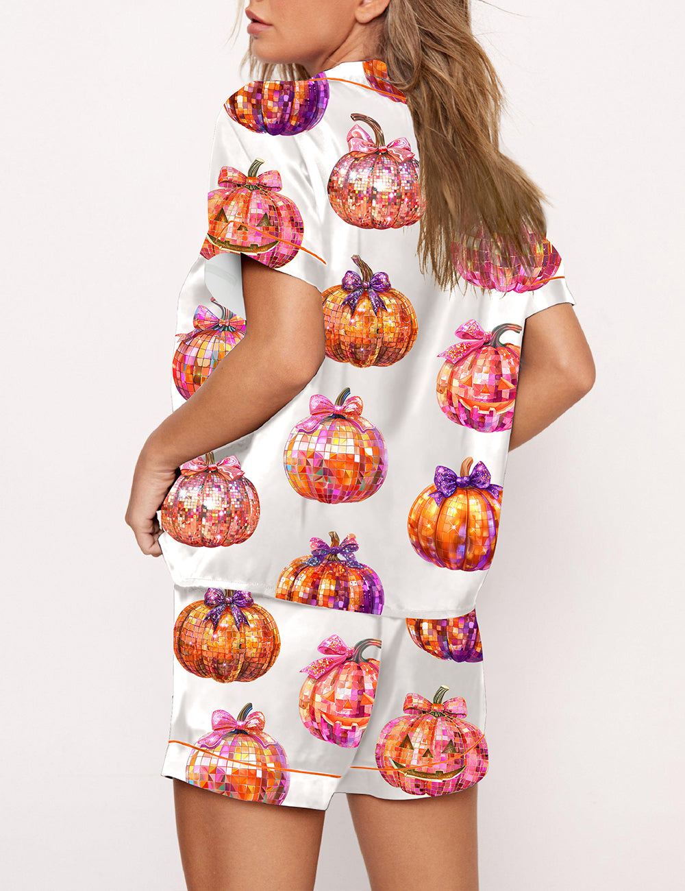 Women's Disco Pumpkin Pajama Set