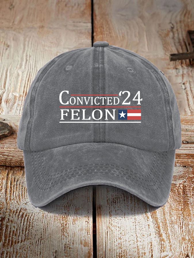 Convicted Felon Print Unisex Cap
