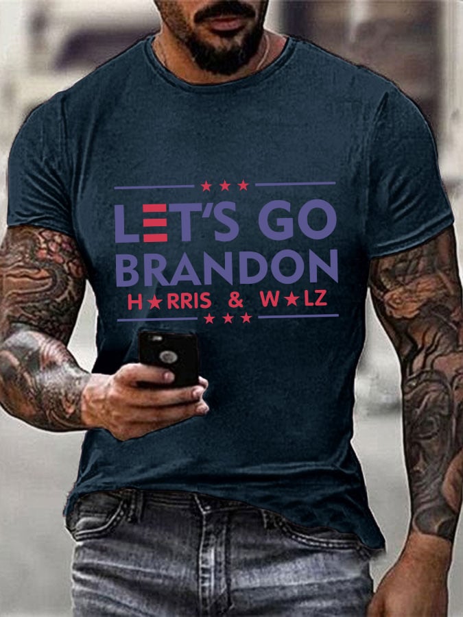 Men's Let's Go Brandon Print T-Shirt