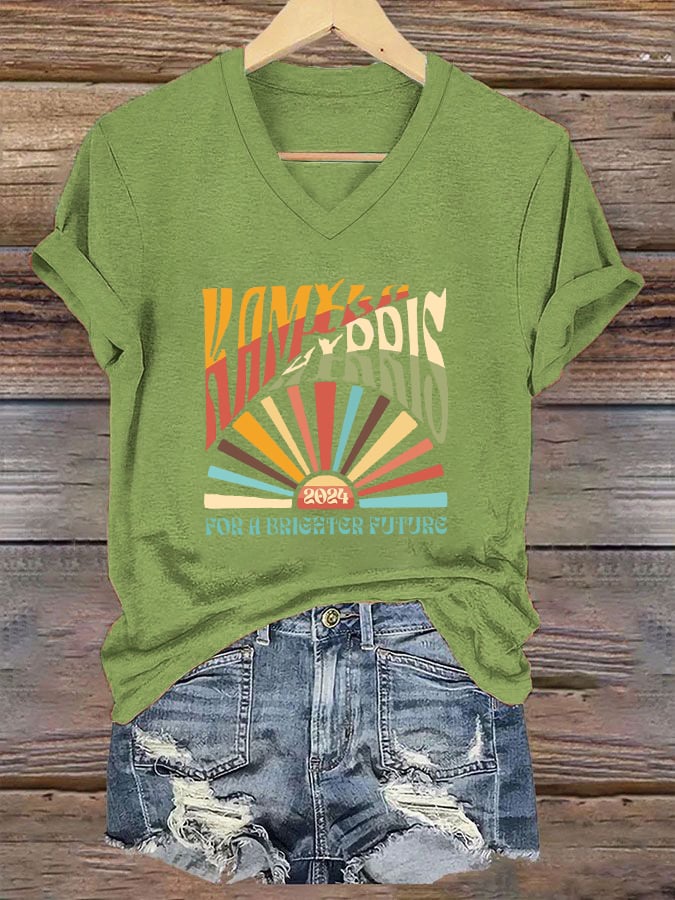 Women's For A Brighter Future Rainbow Print T-shirt