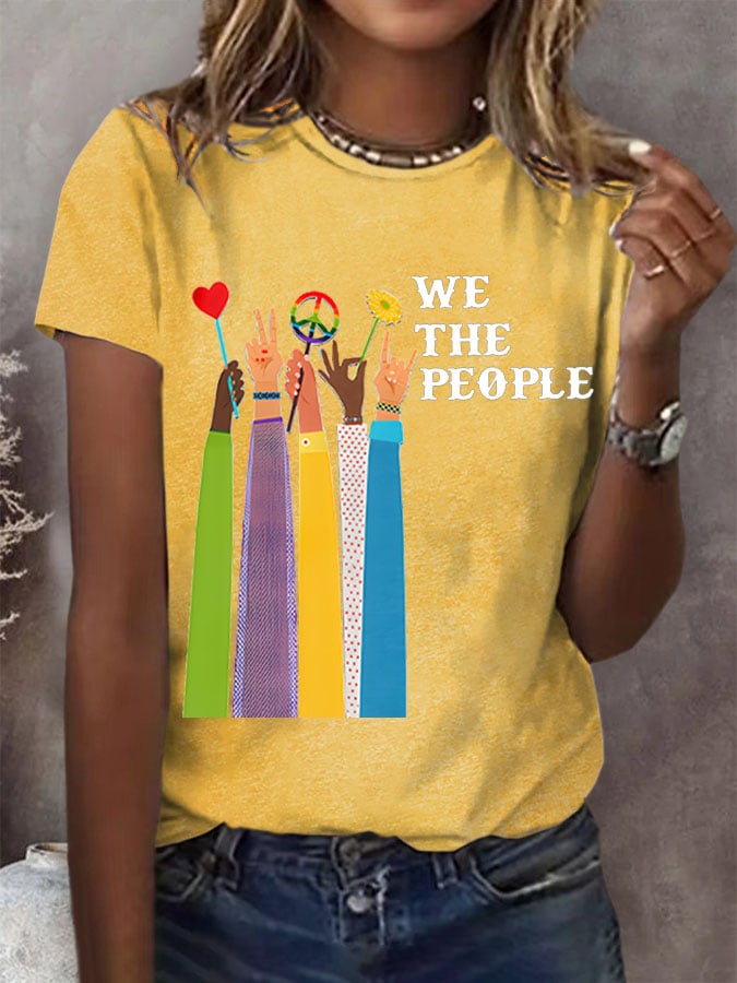 Women'S We The People Peace Printed T-Shirt