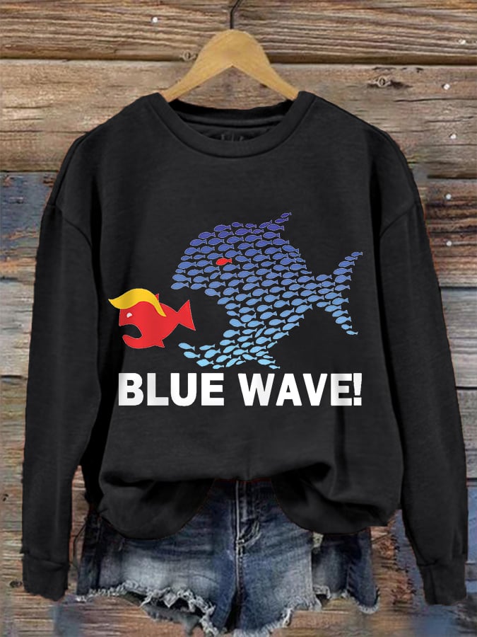 Women's Blue Wave 2024 Casual Sweatshirt