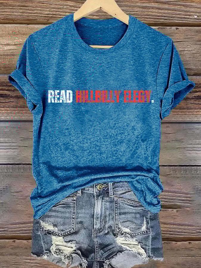 Retro Read Hillbilly Elegy Print T-Shirt