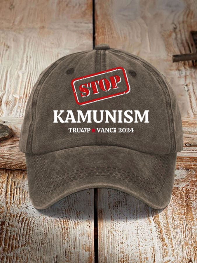 Stop Kamunism Print Hat