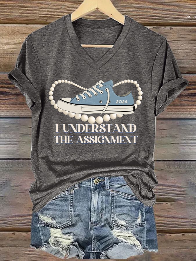 Women's I Understood The Assignment Print T-shirt