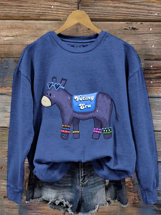 Women's In my voting era Donkey sweatshirt