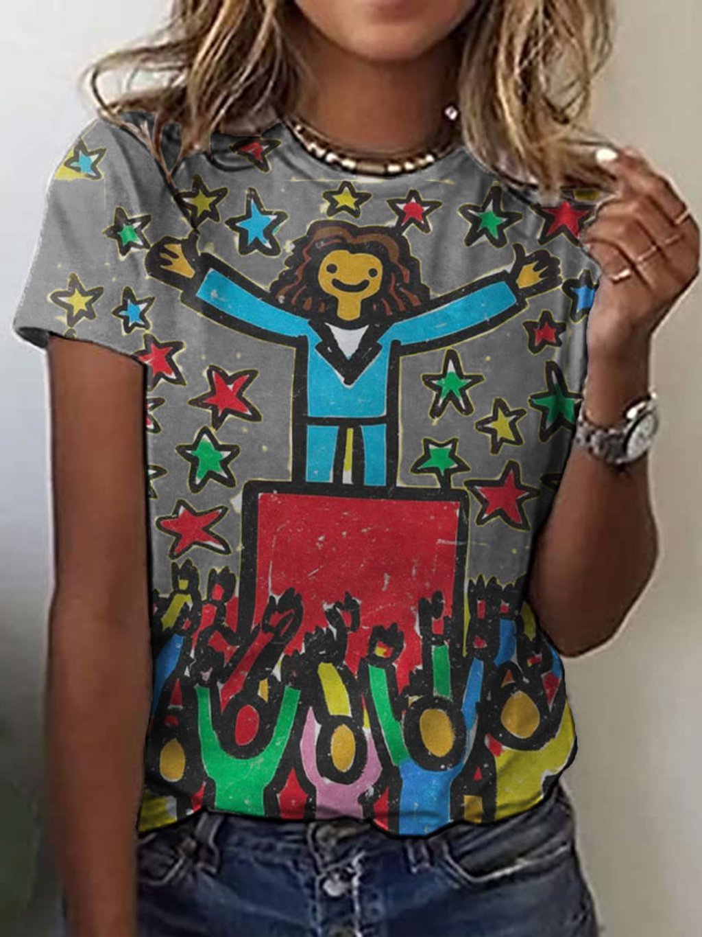 Women's Comma La Print T-Shirt